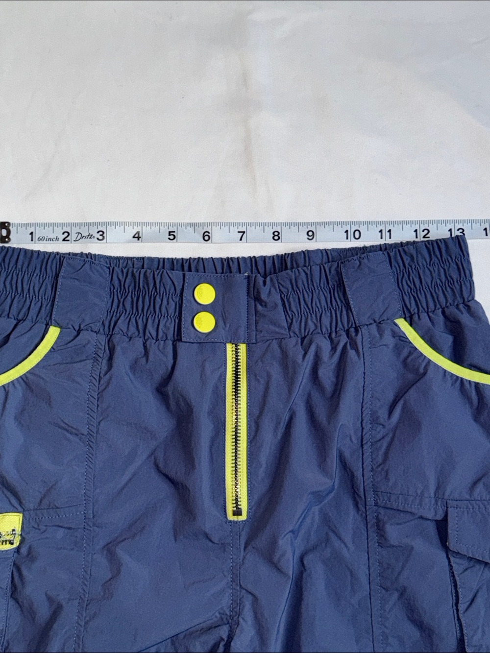 FP Movement by Free People Navy Shorts with Neon Yellow Trim - Picture 7 of 9